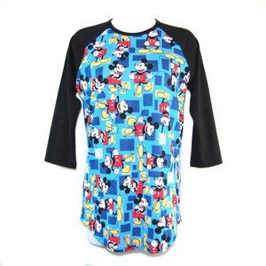 LuLaRoe Disney Mickey Mouse T-Shirt Raglan Sleeve